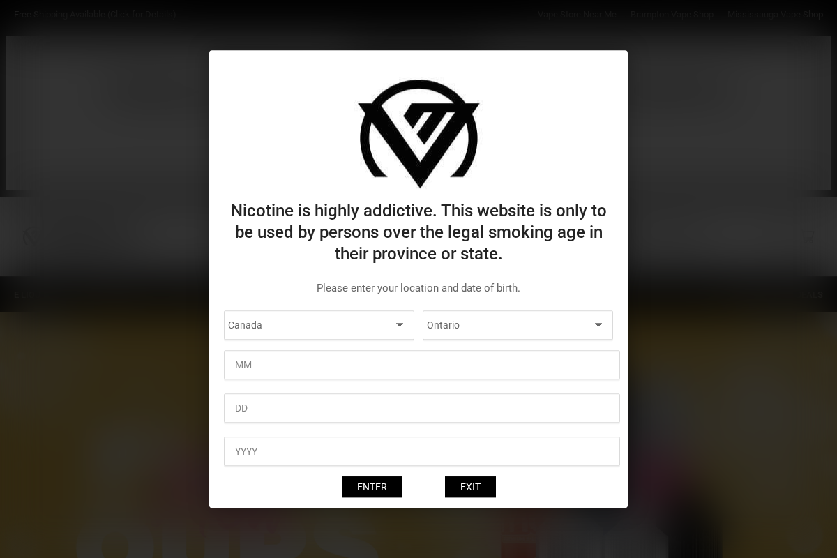 VapeMeet homepage screenshot