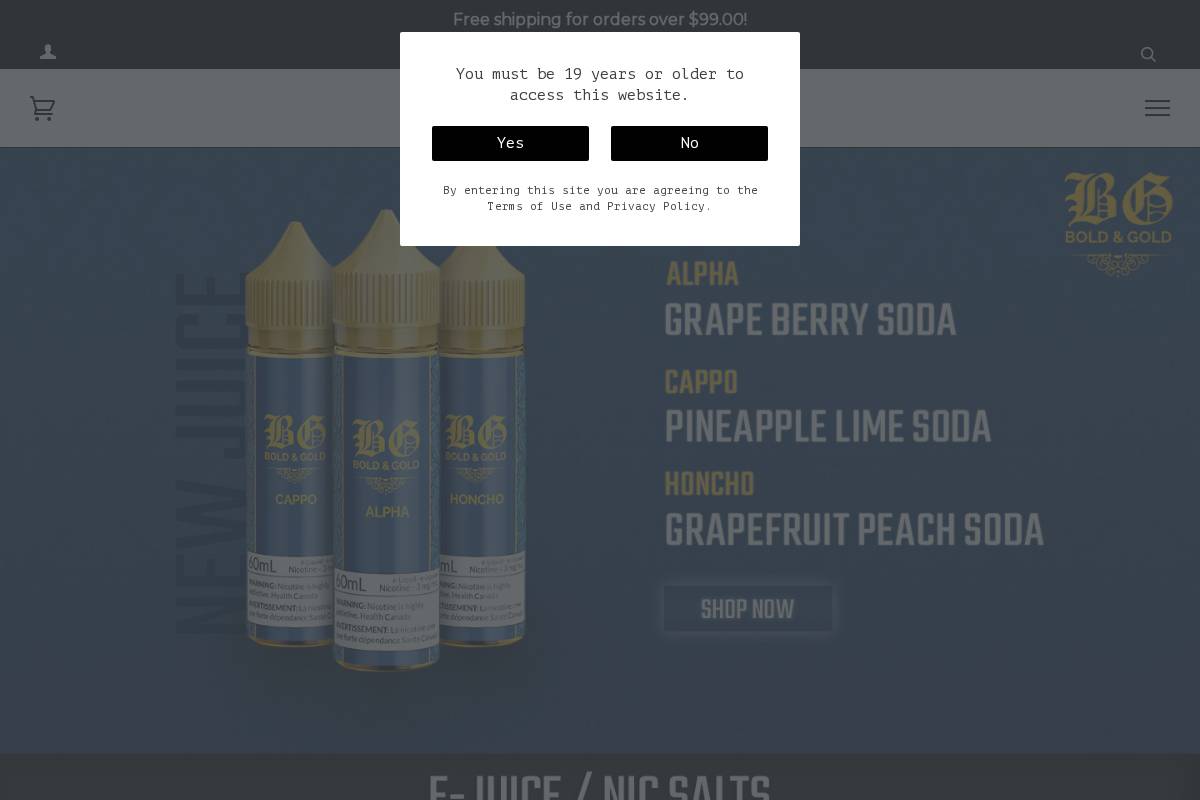 vapestation.ca homepage screenshot