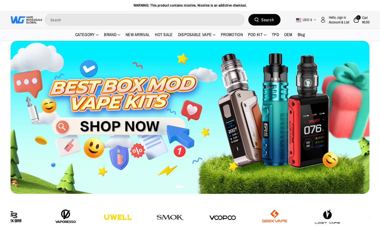vapewholesaleglobal.com homepage screenshot