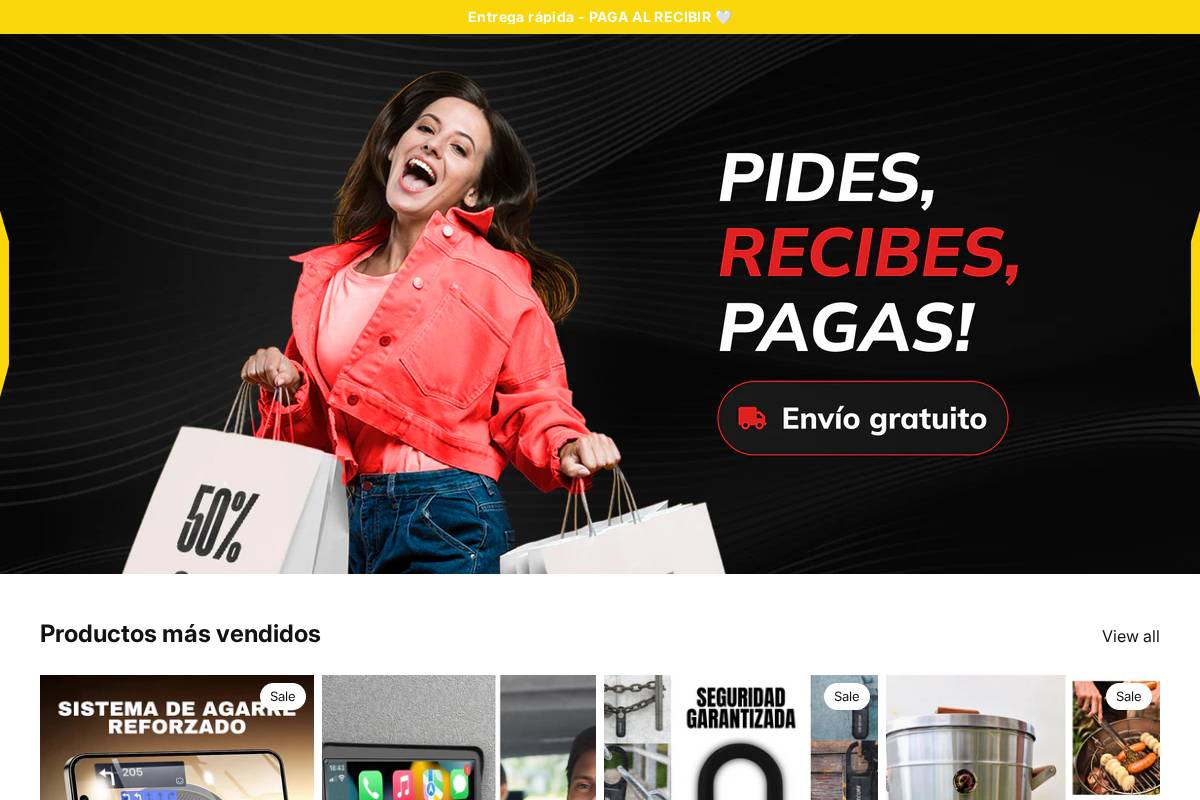 vapueshome.com homepage screenshot