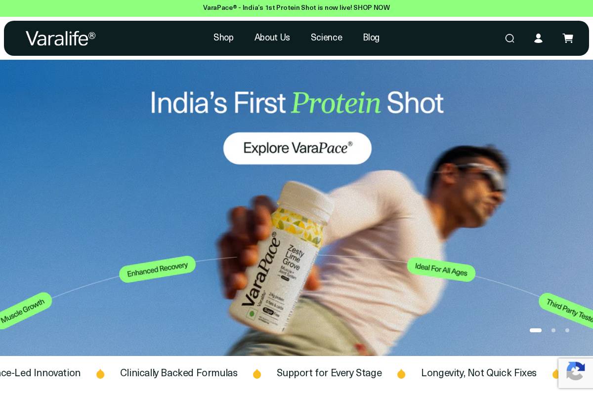 vara.life homepage screenshot