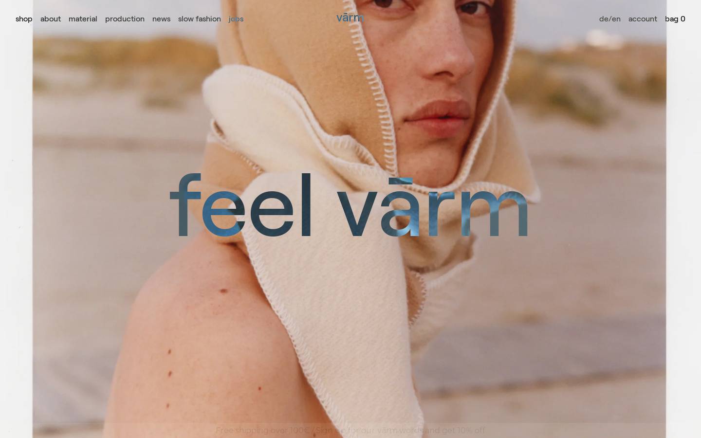 varm-studios.com homepage screenshot