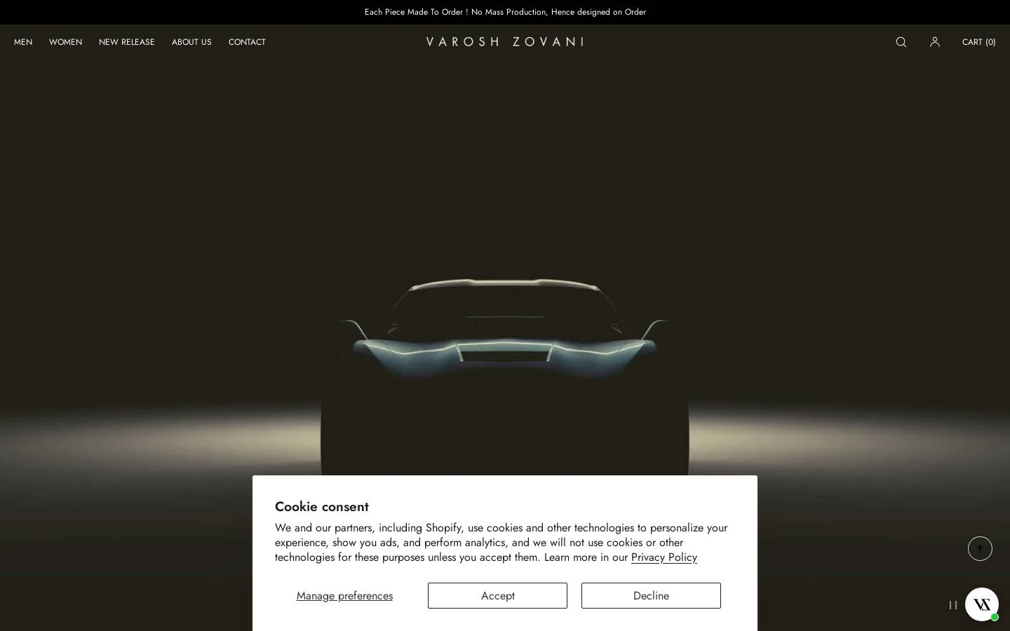 varoshzovani.com homepage screenshot