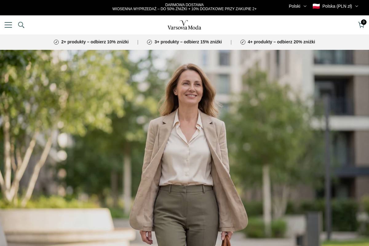 Varsoviamoda homepage screenshot
