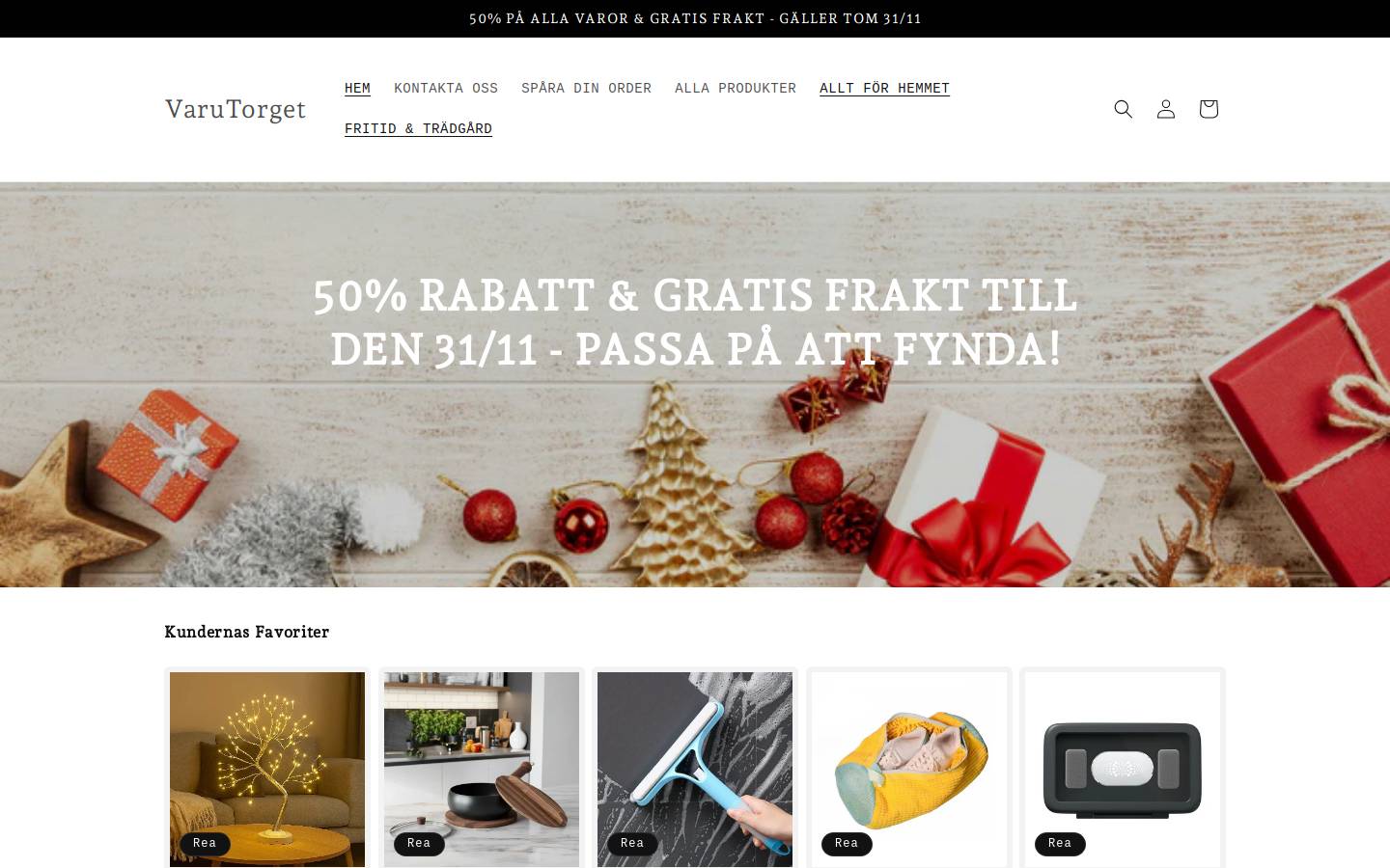 varutorget.se homepage screenshot