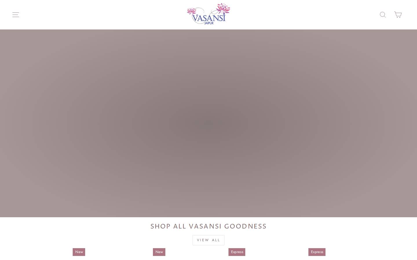 vasansi.com homepage screenshot