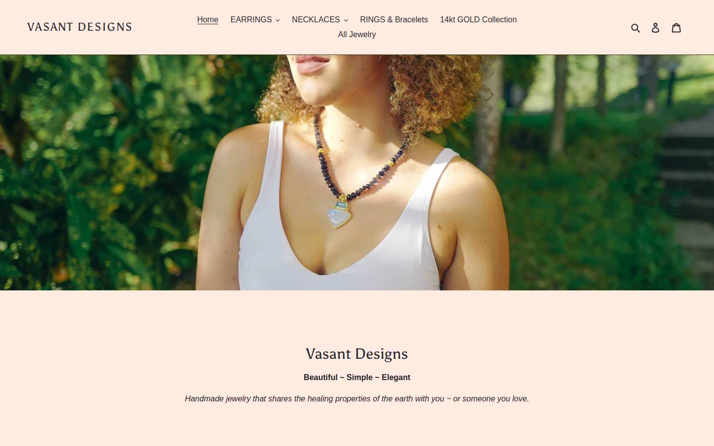 vasantdesigns.com homepage screenshot