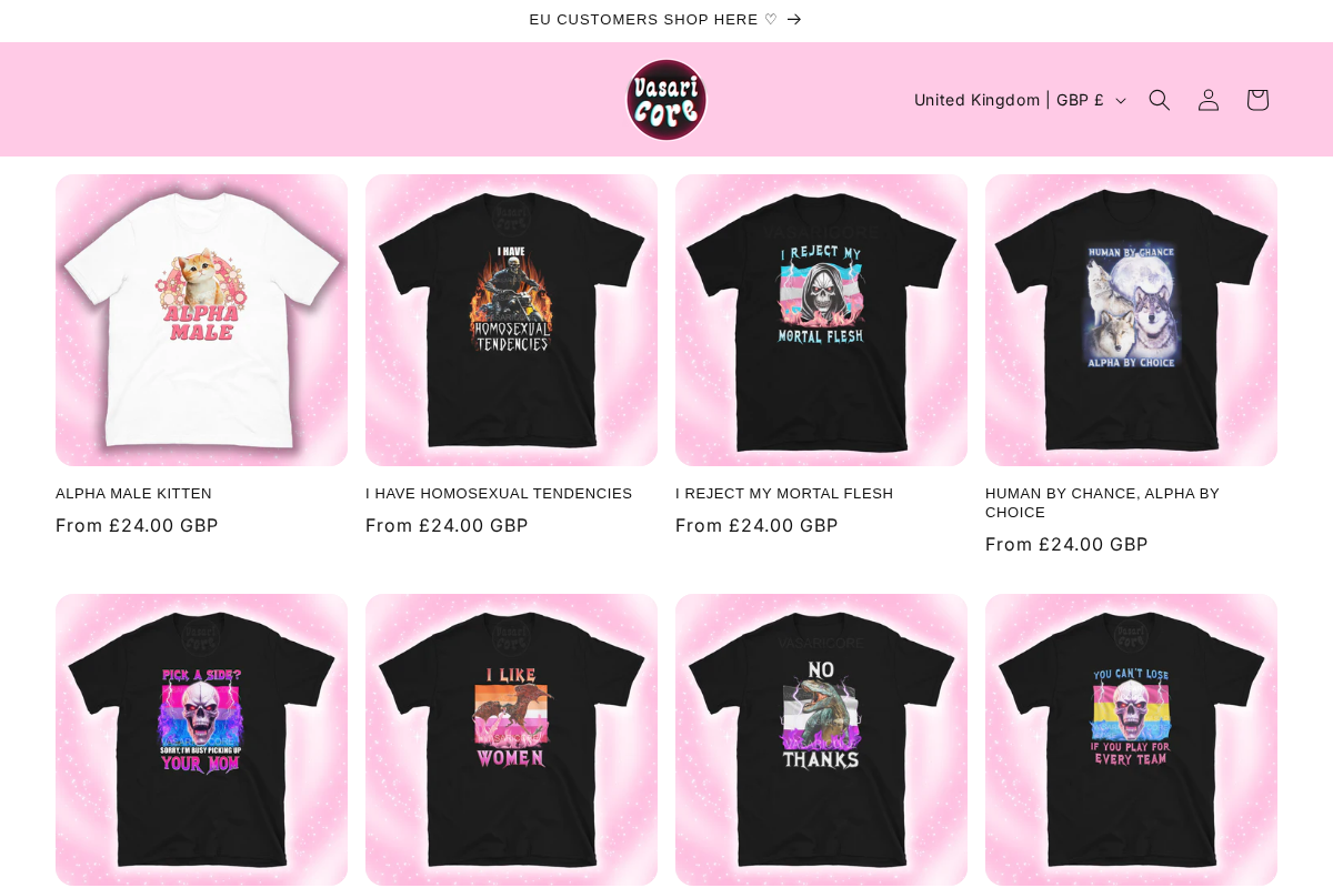 vasaricore.com homepage screenshot