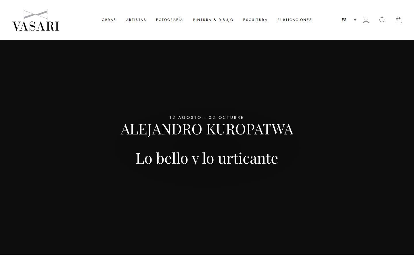 vasarishop.com homepage screenshot