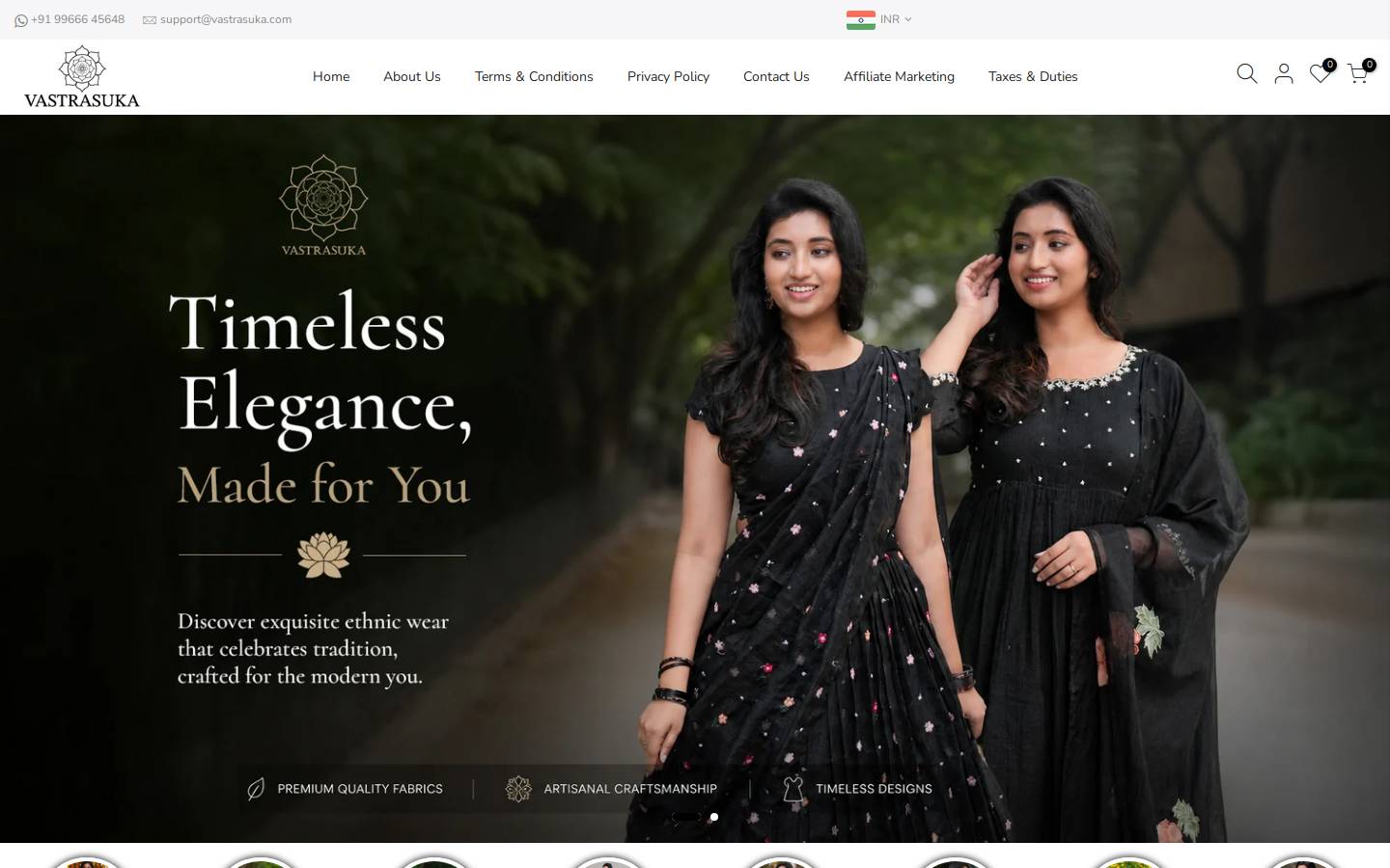 vastrasuka.com homepage screenshot