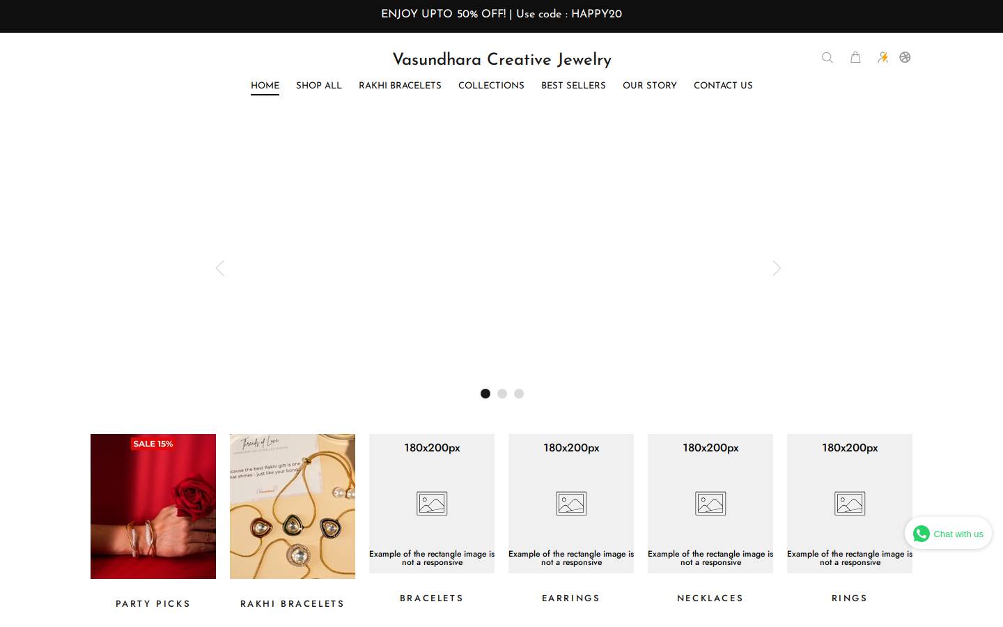 vasundhara.store homepage screenshot