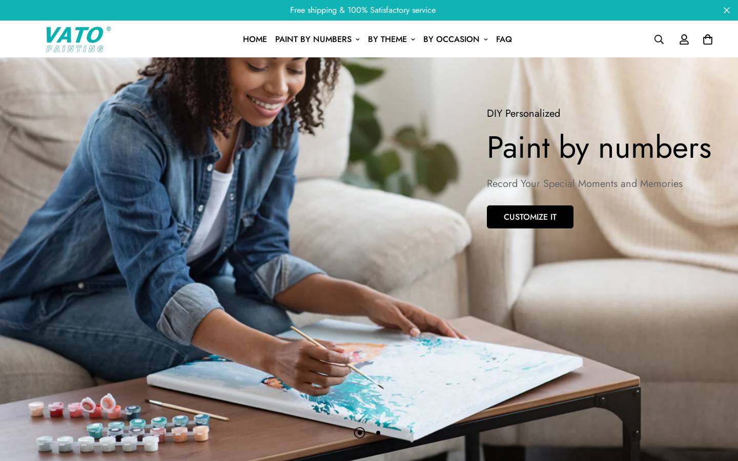 vatopainting.com homepage screenshot