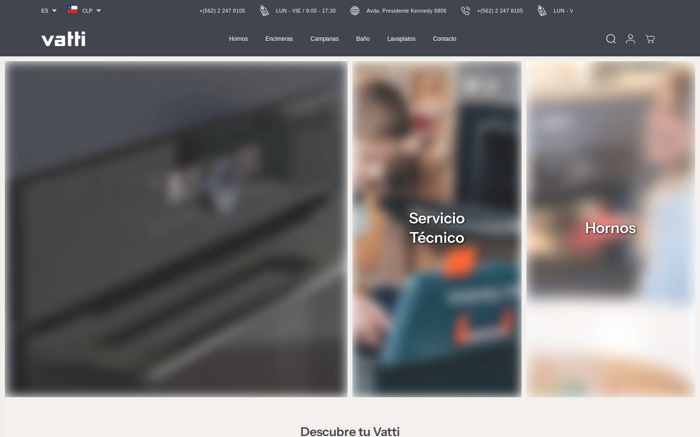 vatti.cl homepage screenshot