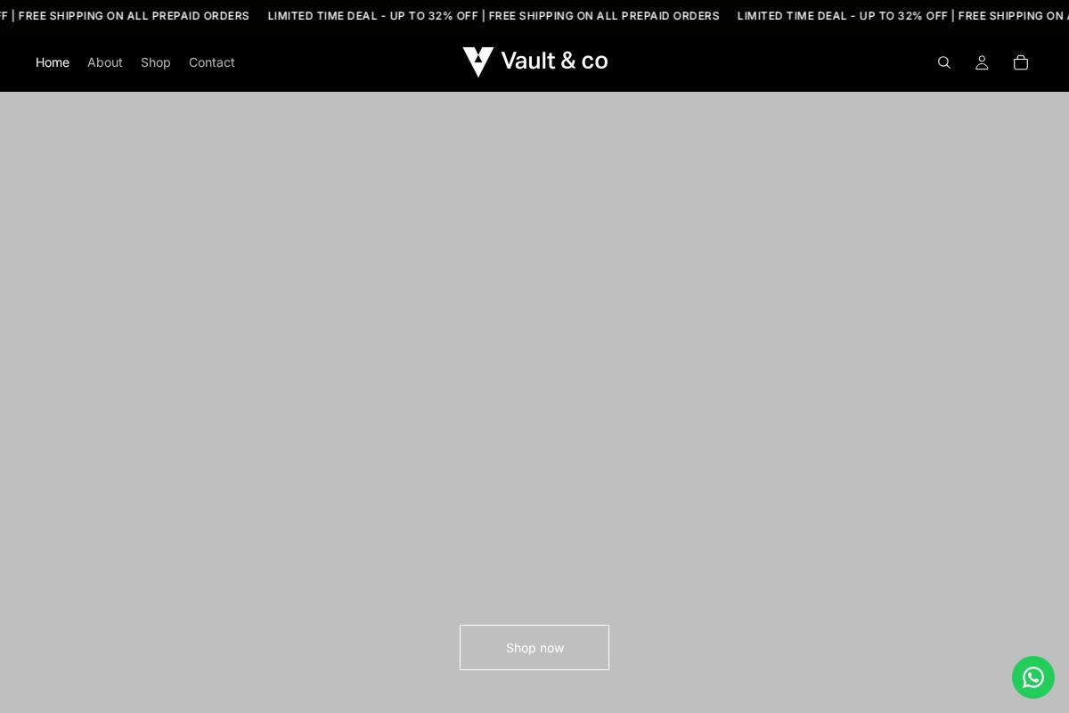 vaultandco.in homepage screenshot