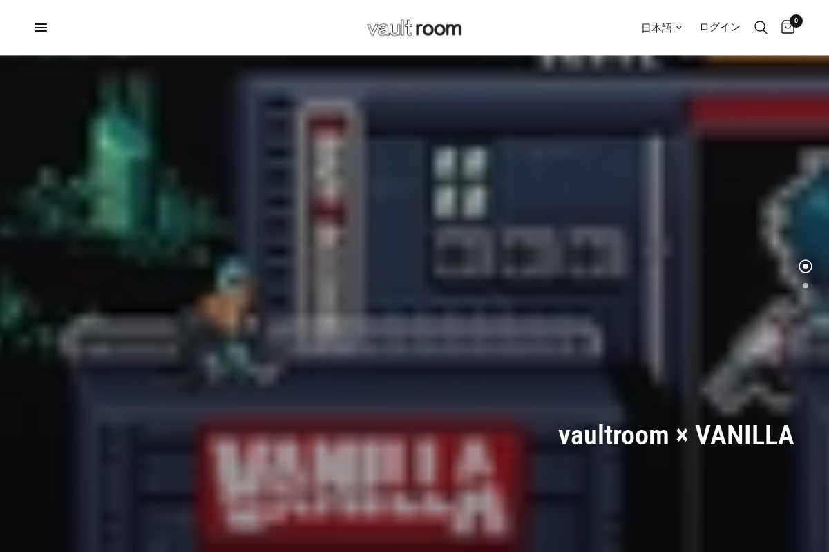 VAULTROOM homepage screenshot