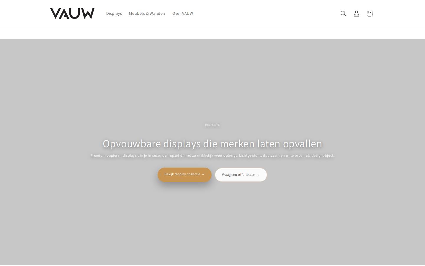vauw.nl homepage screenshot