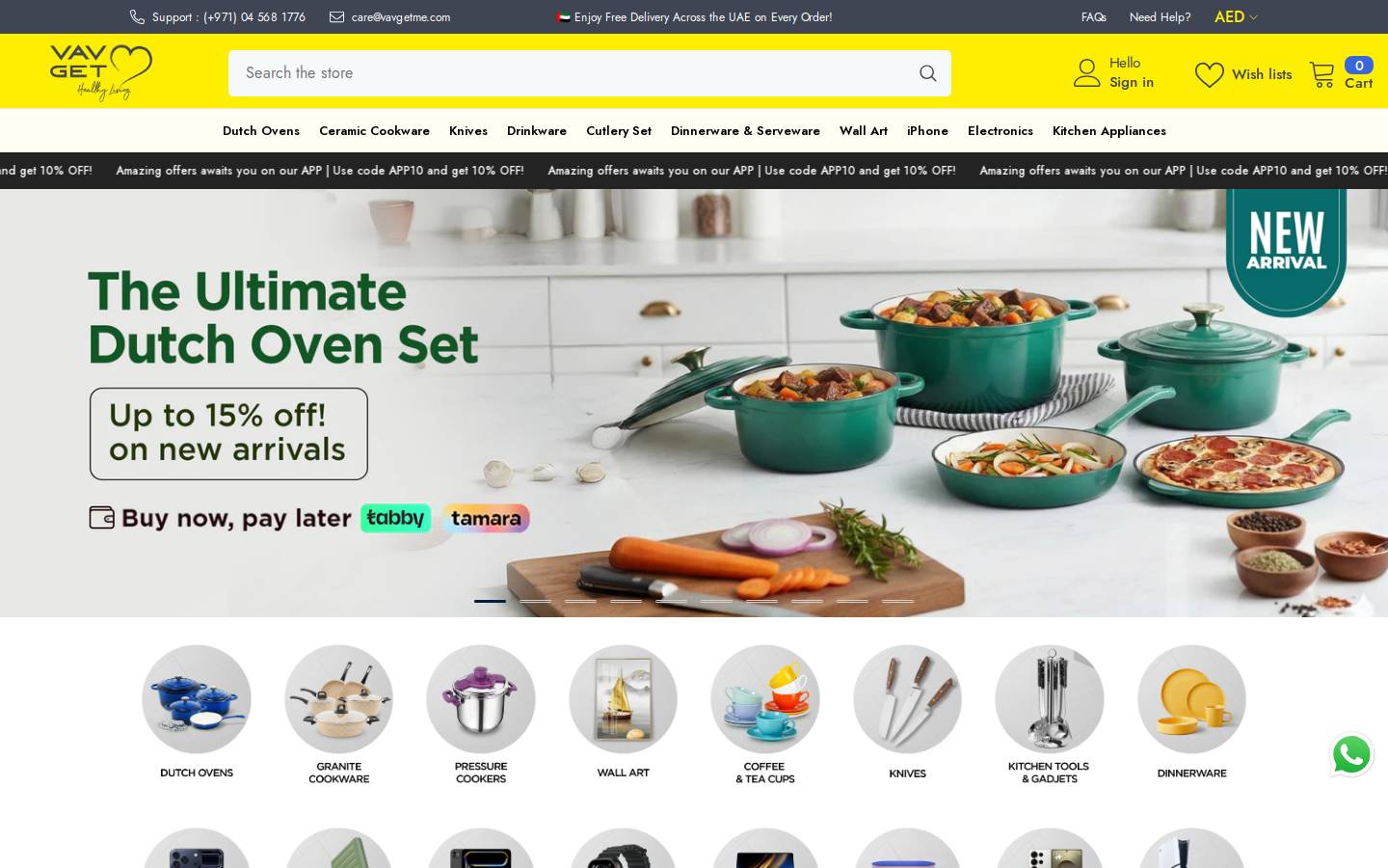 VAV GET homepage screenshot