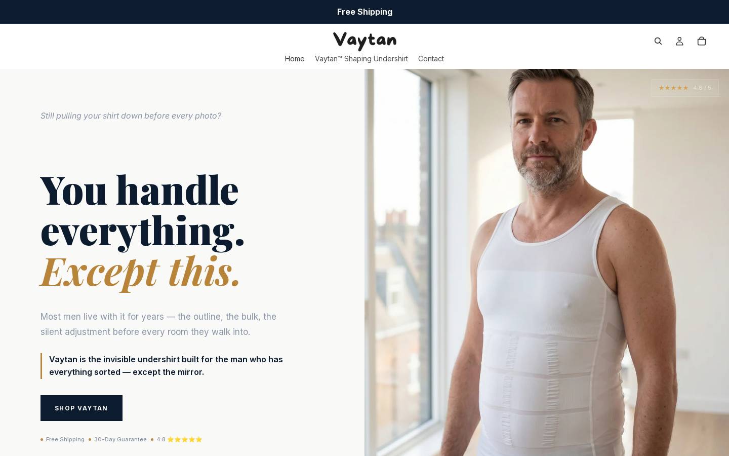 vaytan.com homepage screenshot