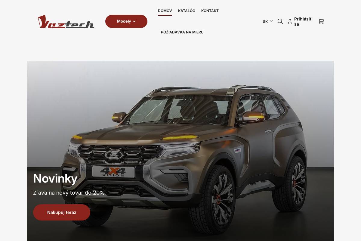 vaztech.eu homepage screenshot