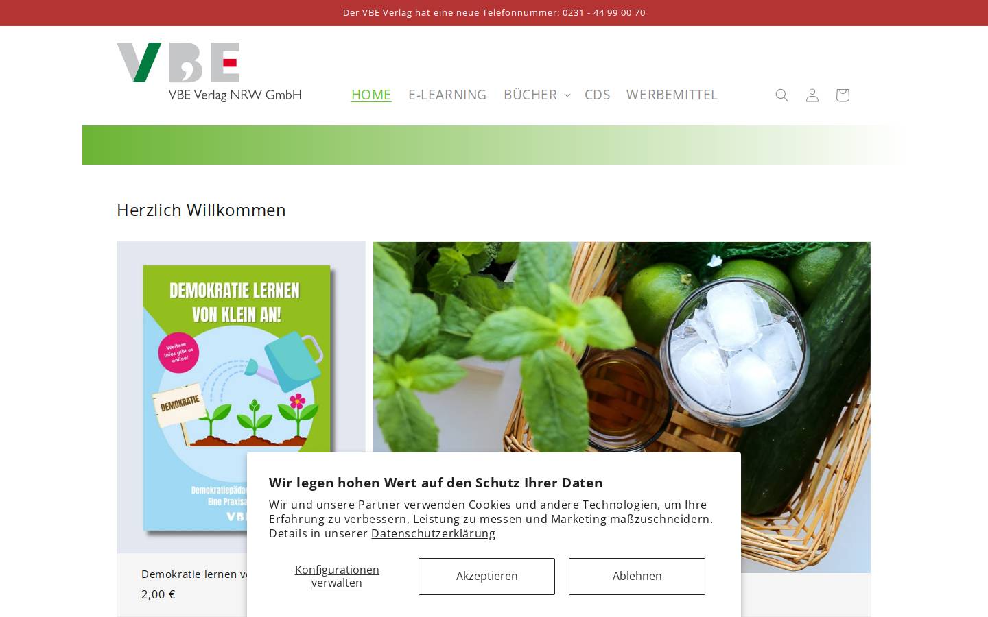 vbe-verlag.shop homepage screenshot