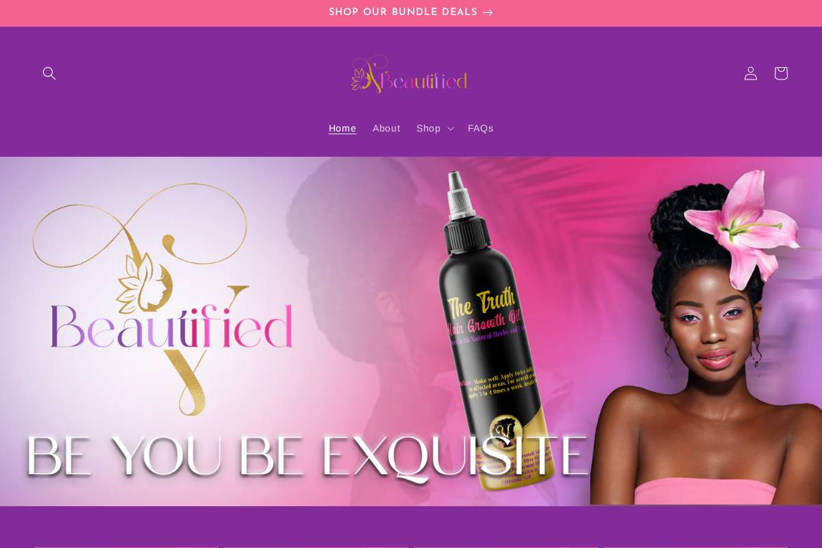 vbeautified.com homepage screenshot