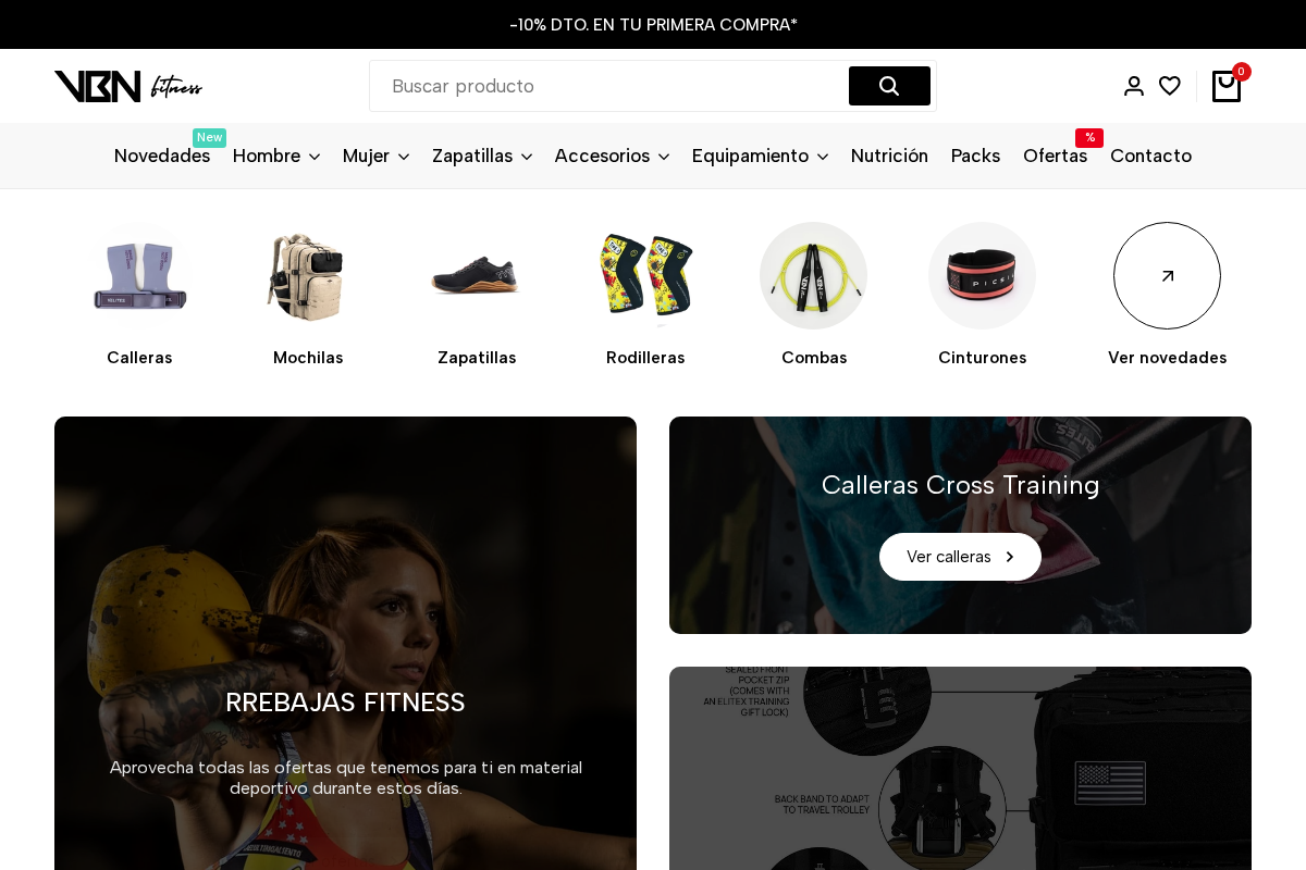 VBN Fitness homepage screenshot