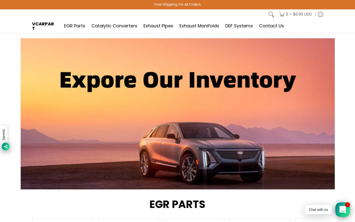 Vcarpart homepage screenshot