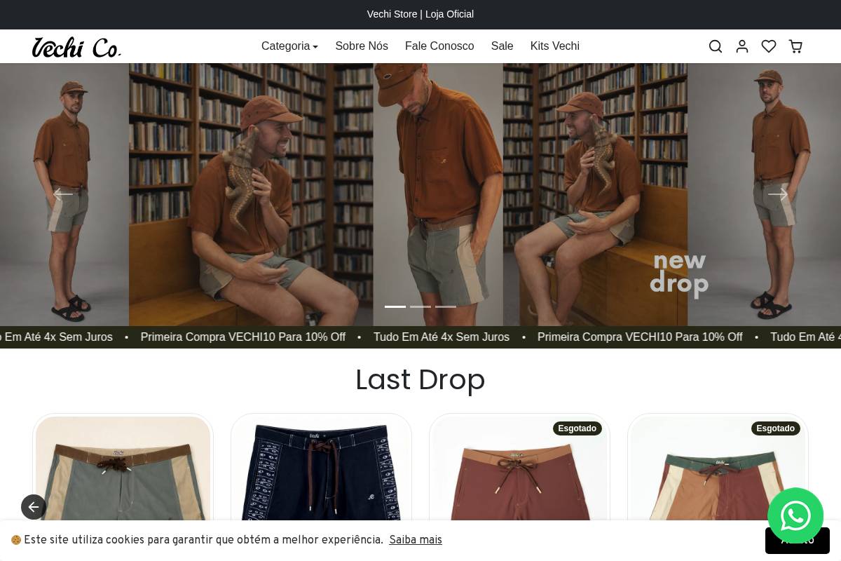 vechistore.com homepage screenshot