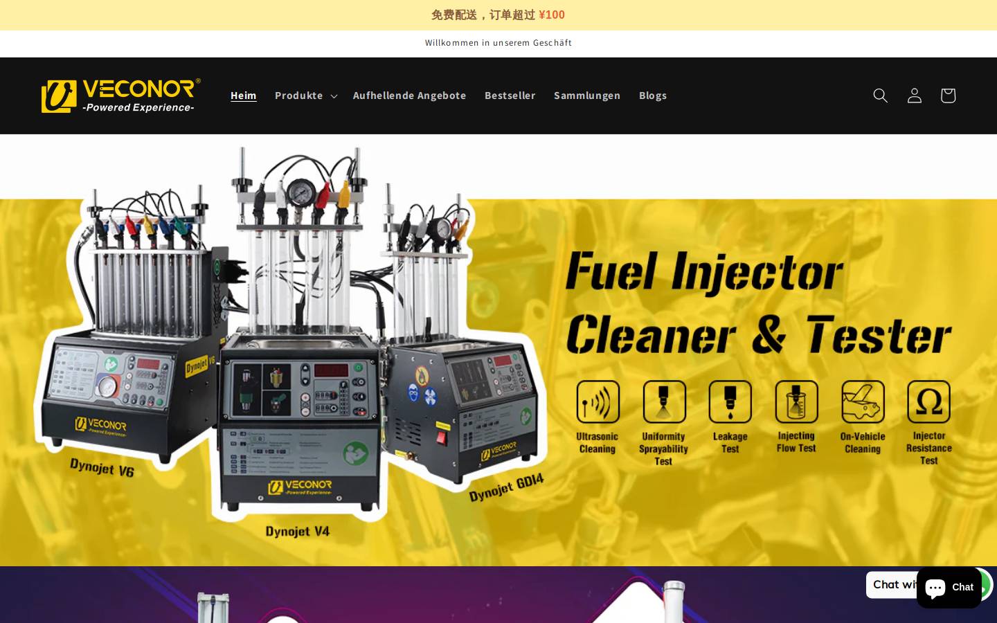veconor.de homepage screenshot