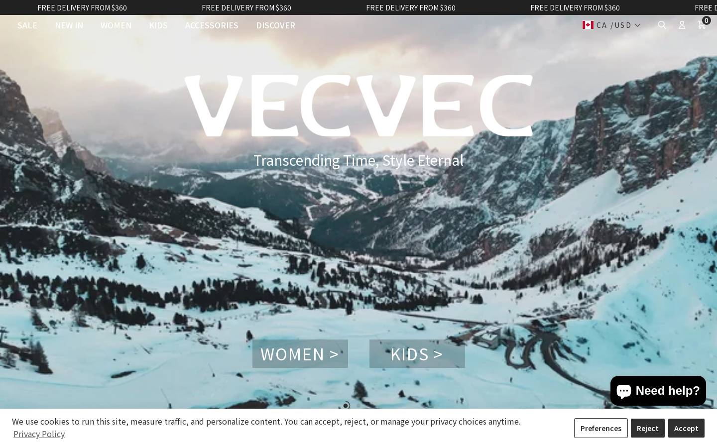 vecvec.com homepage screenshot