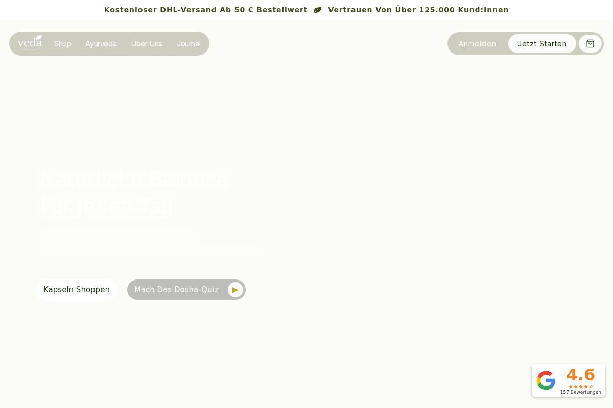 Ayur homepage screenshot