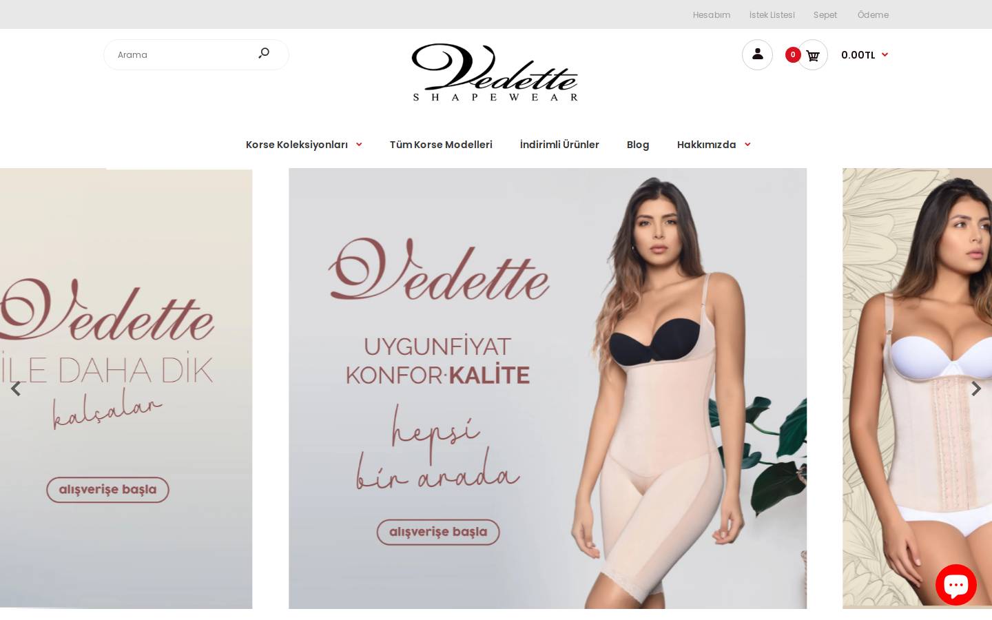 vedettekorse.com homepage screenshot