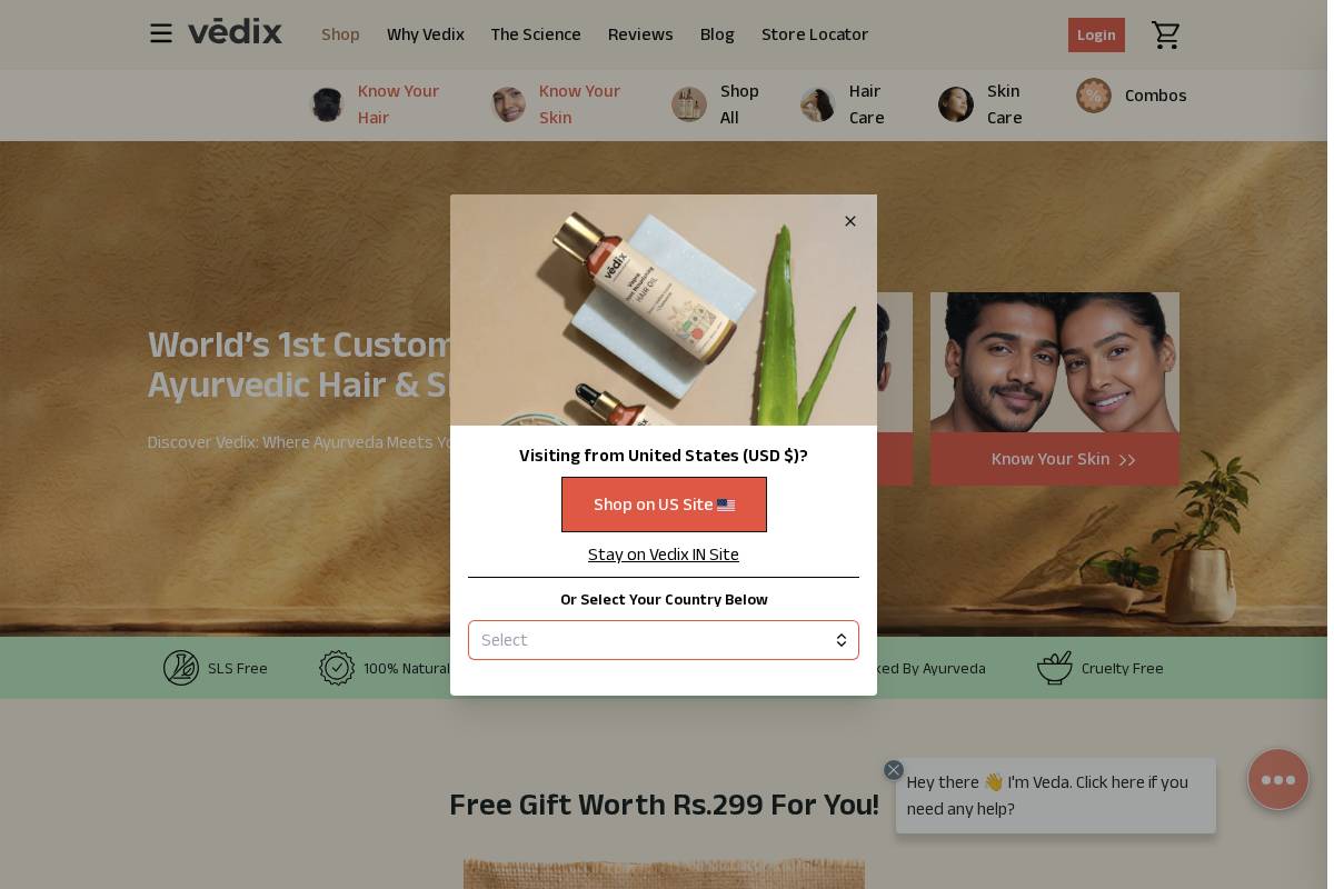 Vedix homepage screenshot