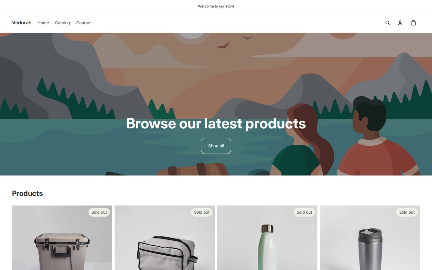 vedorah.com homepage screenshot