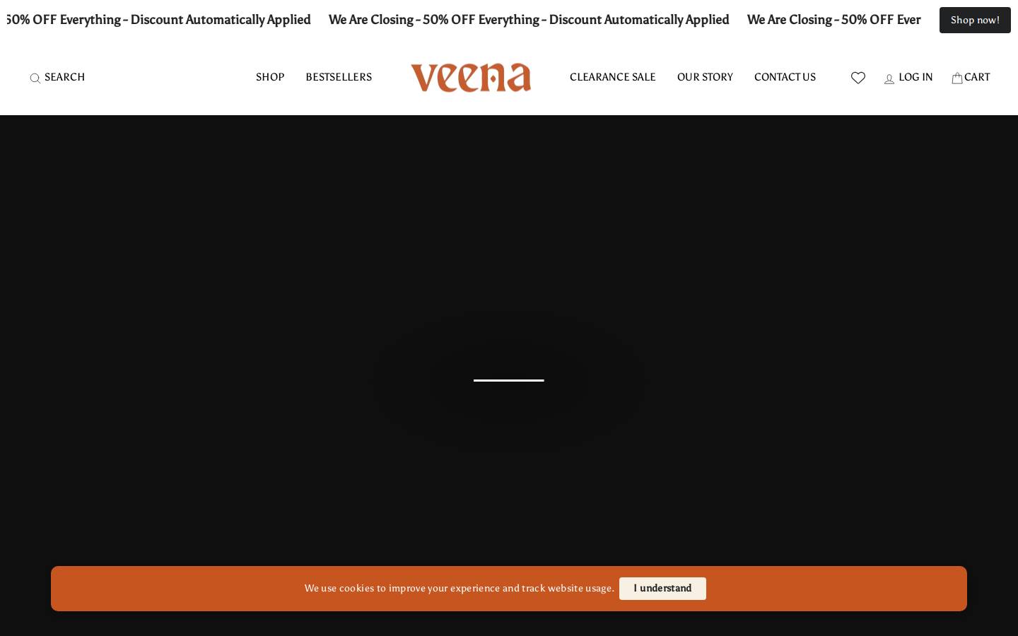 Veenavintage homepage screenshot