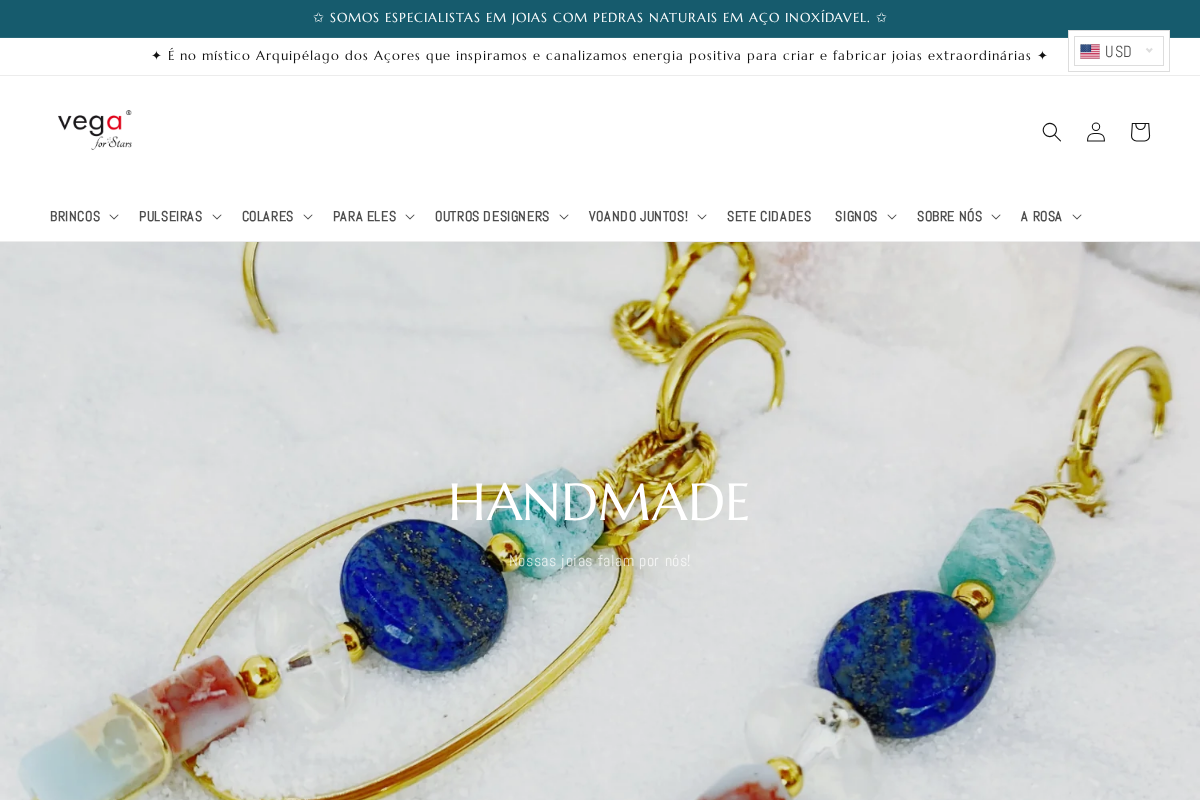 vegaforstars.com homepage screenshot