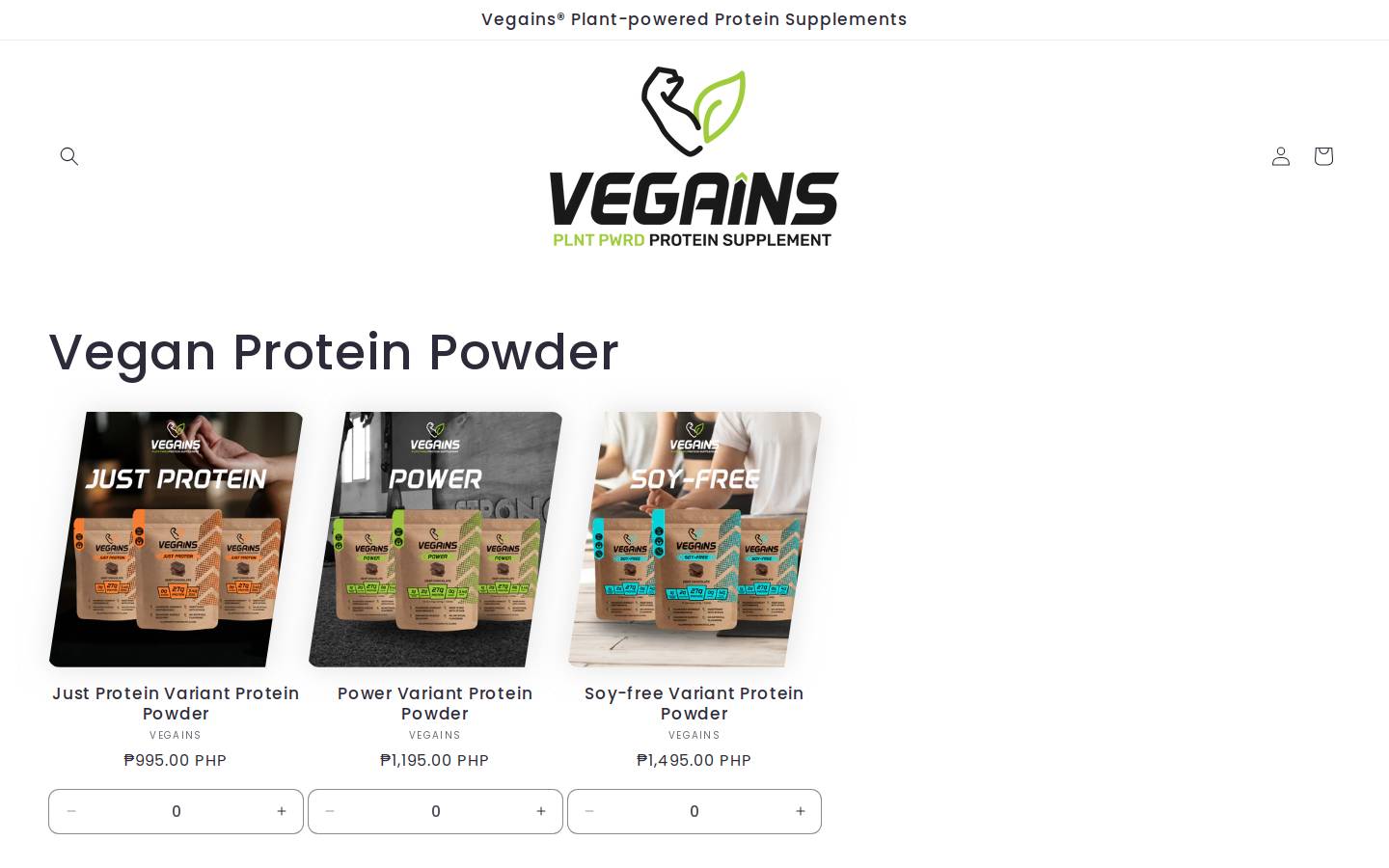vegains.co homepage screenshot