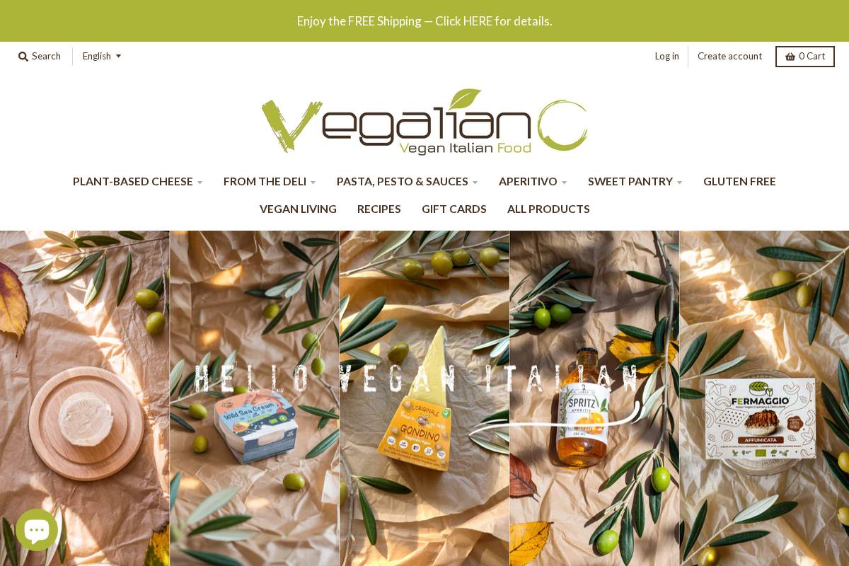 vegaliano.com homepage screenshot
