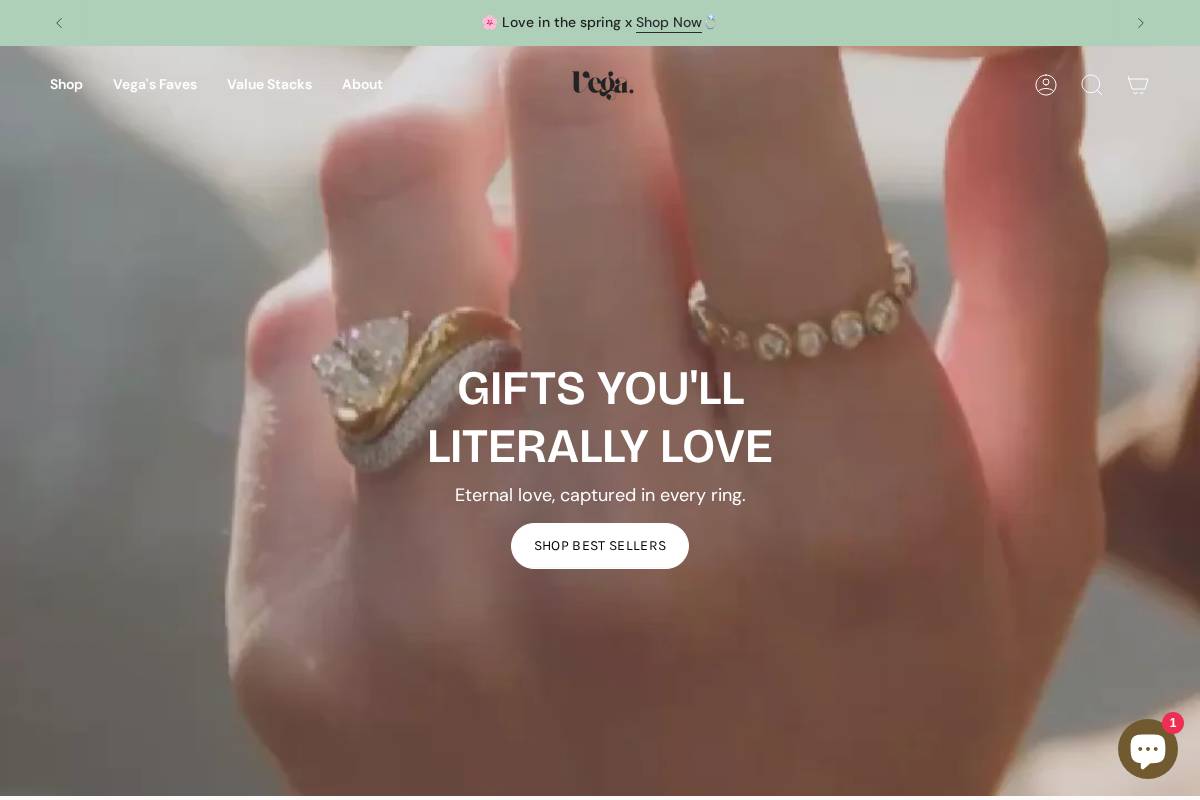 vegaring.com homepage screenshot