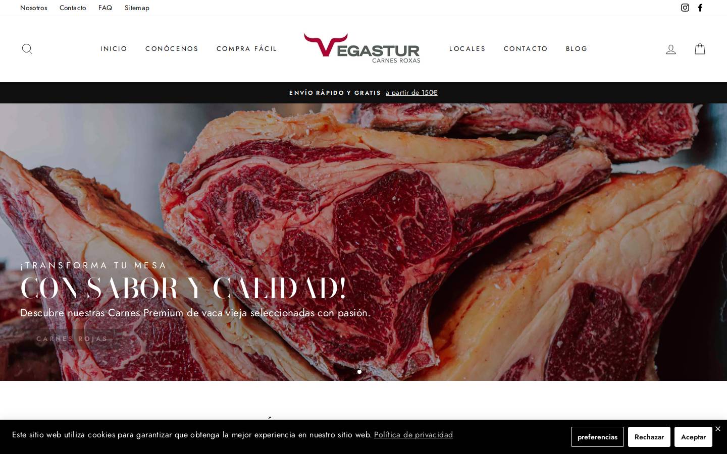 vegasturcarnesroxas.com homepage screenshot