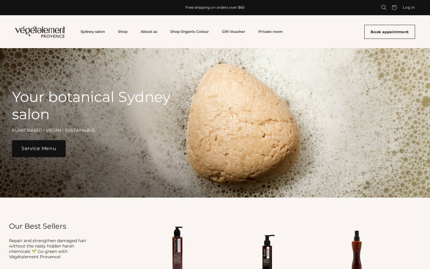 vegetalement.com.au homepage screenshot