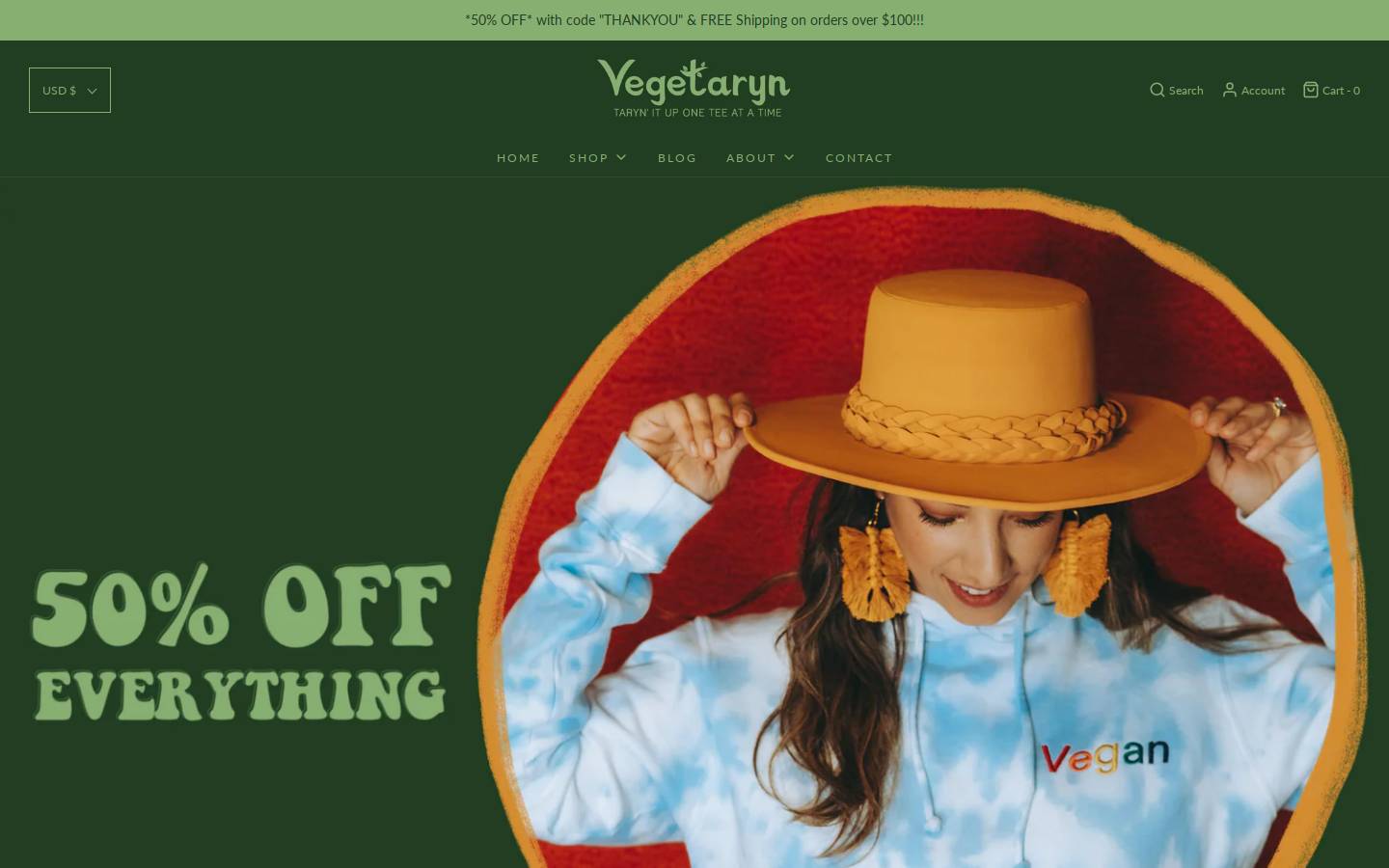 vegetaryn.com homepage screenshot