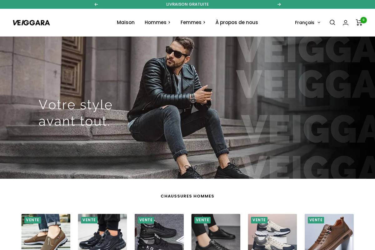 veiggaraofficiel.shop homepage screenshot