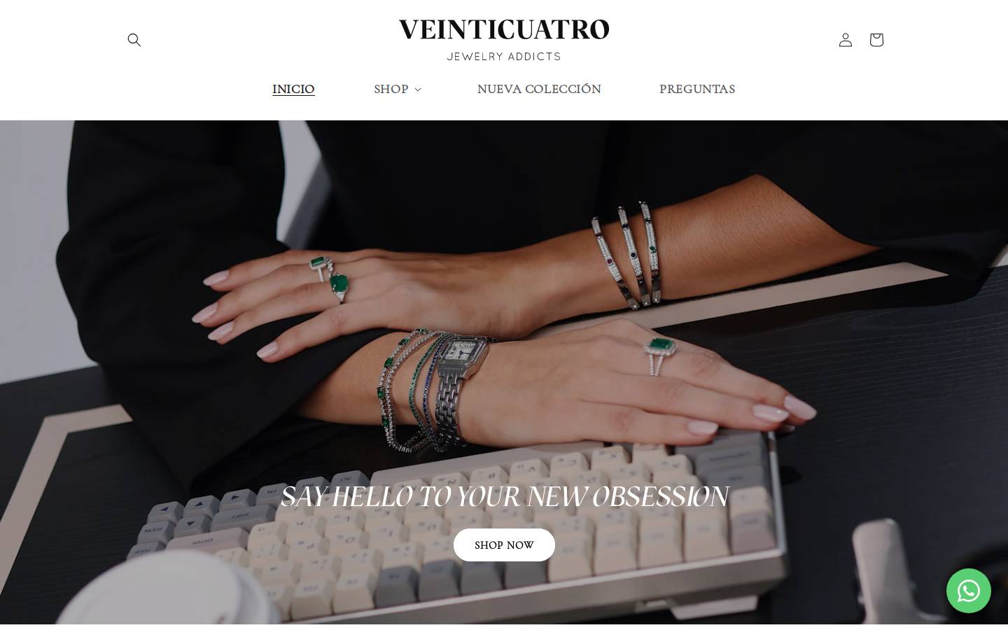 veinticuatro.co homepage screenshot