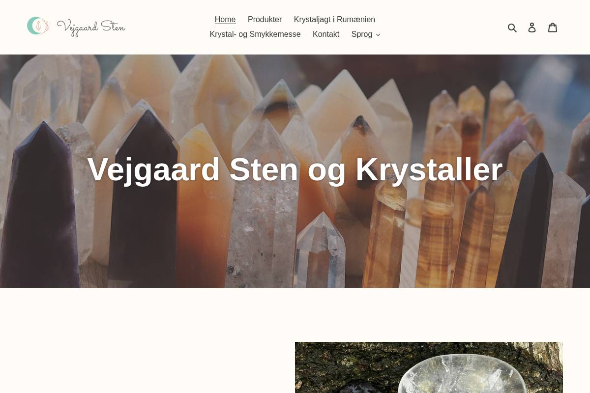 Vejgaardsten homepage screenshot