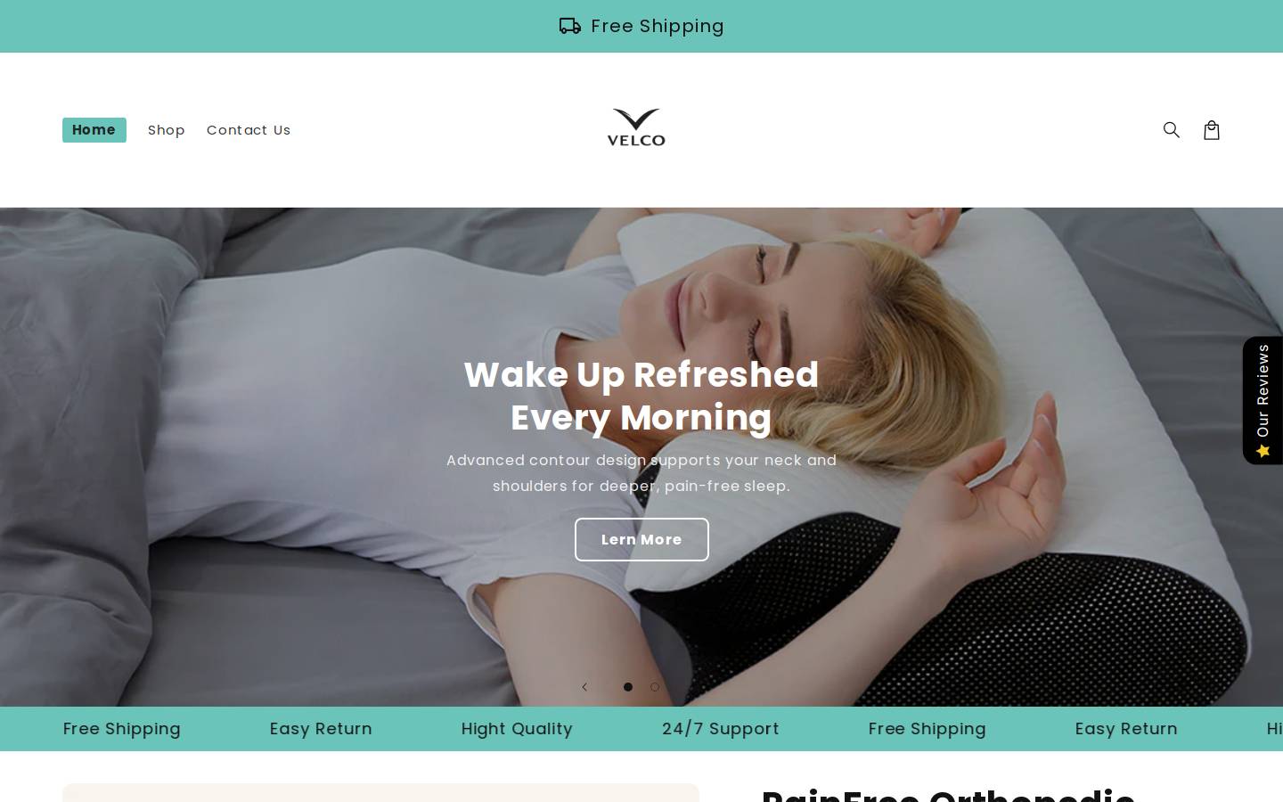 vel-co.com homepage screenshot