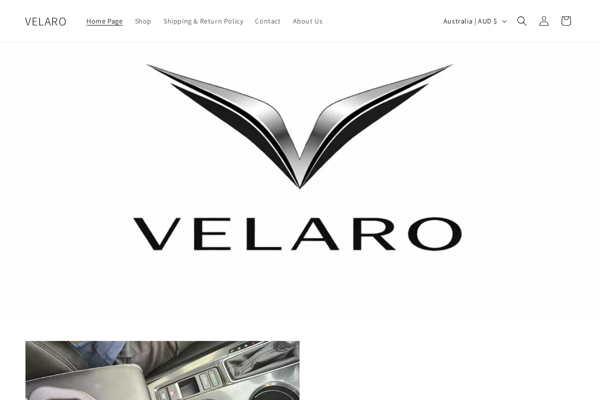 VELARO homepage screenshot