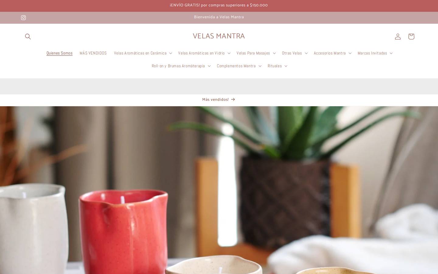 velasmantra.com homepage screenshot
