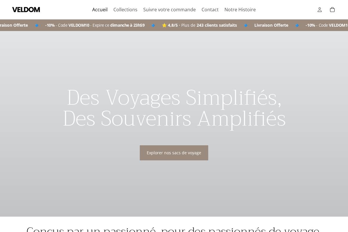 veldom.fr homepage screenshot