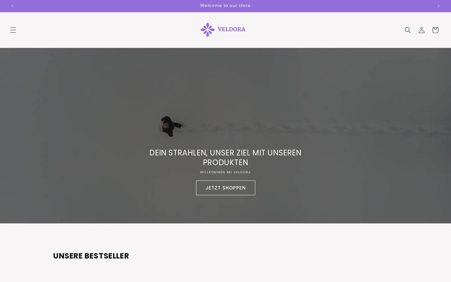 veldora.de homepage screenshot